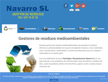 Tablet Screenshot of contenedoresnavarro.com